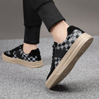 Damen Sneakers mit innovativem Karo-Design und rutschfester Sohle R&B