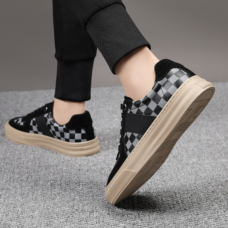 Damen Sneakers mit innovativem Karo-Design und rutschfester Sohle R&B