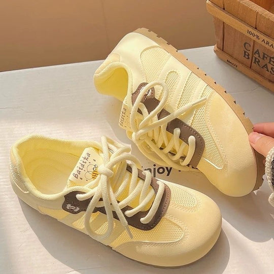 Damen Sportliche Freizeit-Sneaker mit atmungsaktiver Mesh-Oberfläche und bequemer Dämpfung R&B