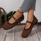 Damen Stilvolle und komfortable Ballerinas mit großem Schleifendetail R&B