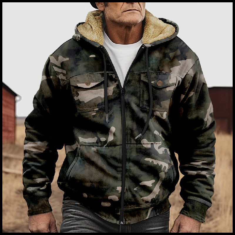 R&B | Herren Hoodie im Camouflage-Look