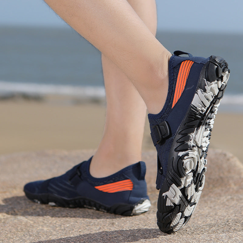 Damen Sportliche Aquafitness-Schuhe mit verstellbarem Gurt und rutschfester Sohle R&B