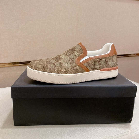 Damen Bequeme Slip-On Sneakers mit modischem Oberflächenmuster R&B