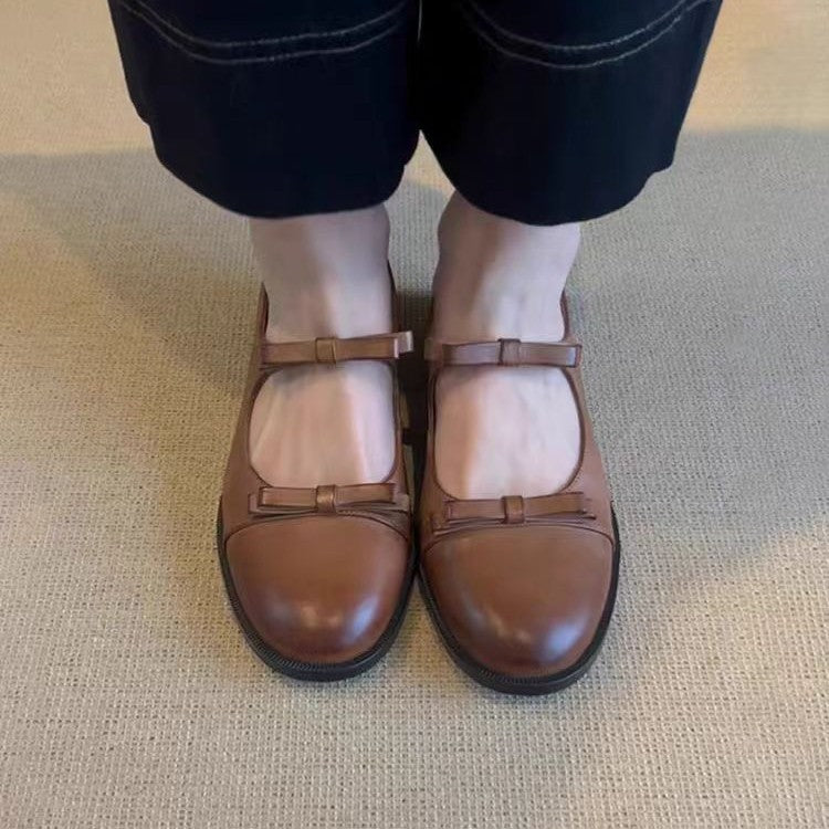 Damen elegante Mary Jane Schuhe mit komfortablem Riemenverschluss und hochwertiger Lederverarbeitung R&B