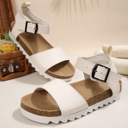 Damen Komfortable Riemchensandalen mit gepolstertem Fußbett und verstellbarem Riemen R&B