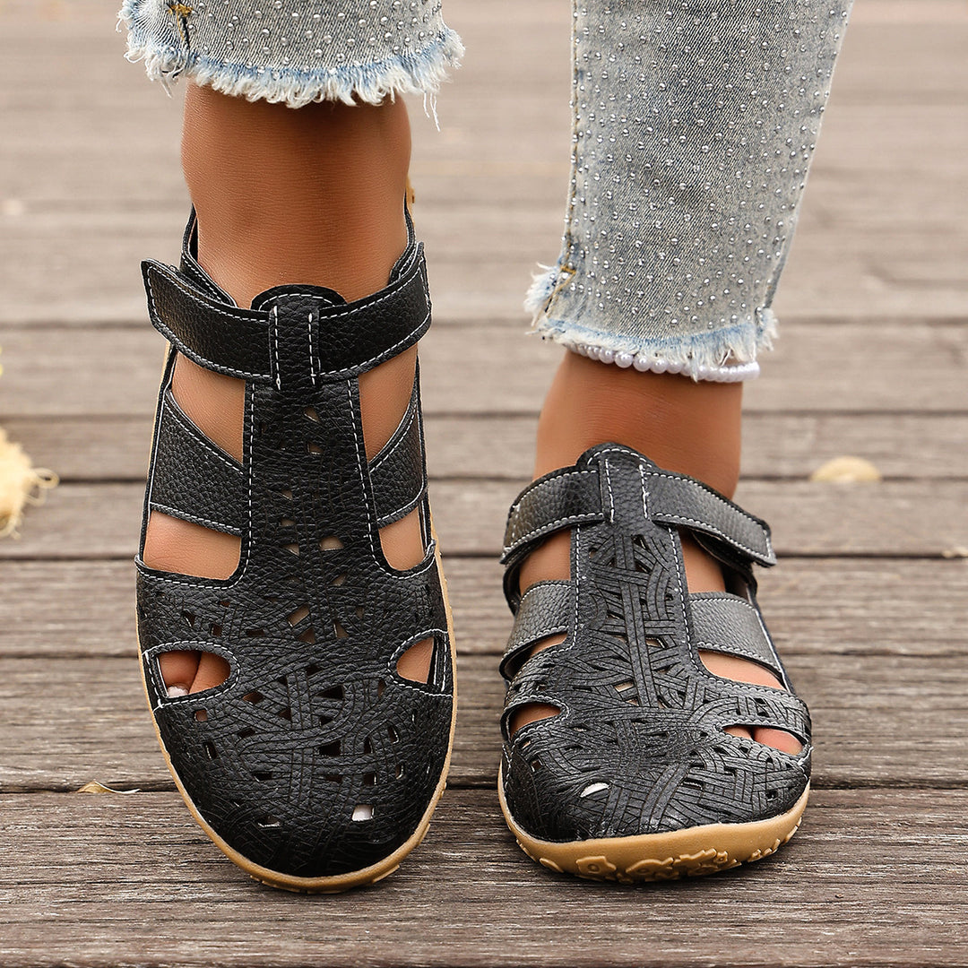 Damen Freizeit-Schuhe mit atmungsaktivem Design und verstellbarem Klettverschluss R&B