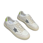 Damen Urban Casual Sneakers mit kontrastierendem Sternen-Design R&B