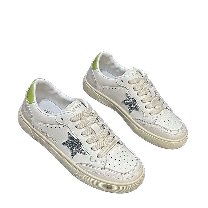 Damen Urban Casual Sneakers mit kontrastierendem Sternen-Design R&B
