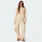 Damen Bequemer Hoodie mit Struktur R&B