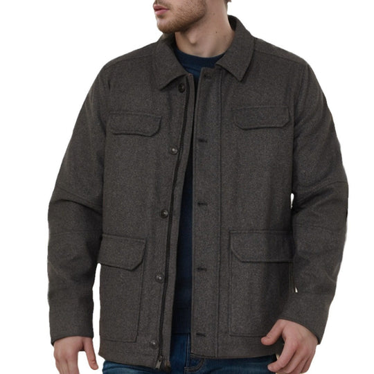 Herren utilitaristische Jacke mit mehreren Taschen R&B