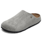 Damen bequeme Hausschuhe mit rutschfester Sohle und hochwertigem Wildlederoberteil R&B