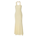 Damen Elegantes, figurbetontes Abendkleid mit asymmetrischem Halterdesign R&B