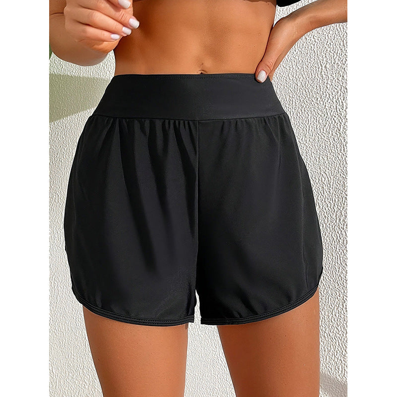 Damen Sportliche Shorts mit hohem Bund und lockerem Schnitt R&B