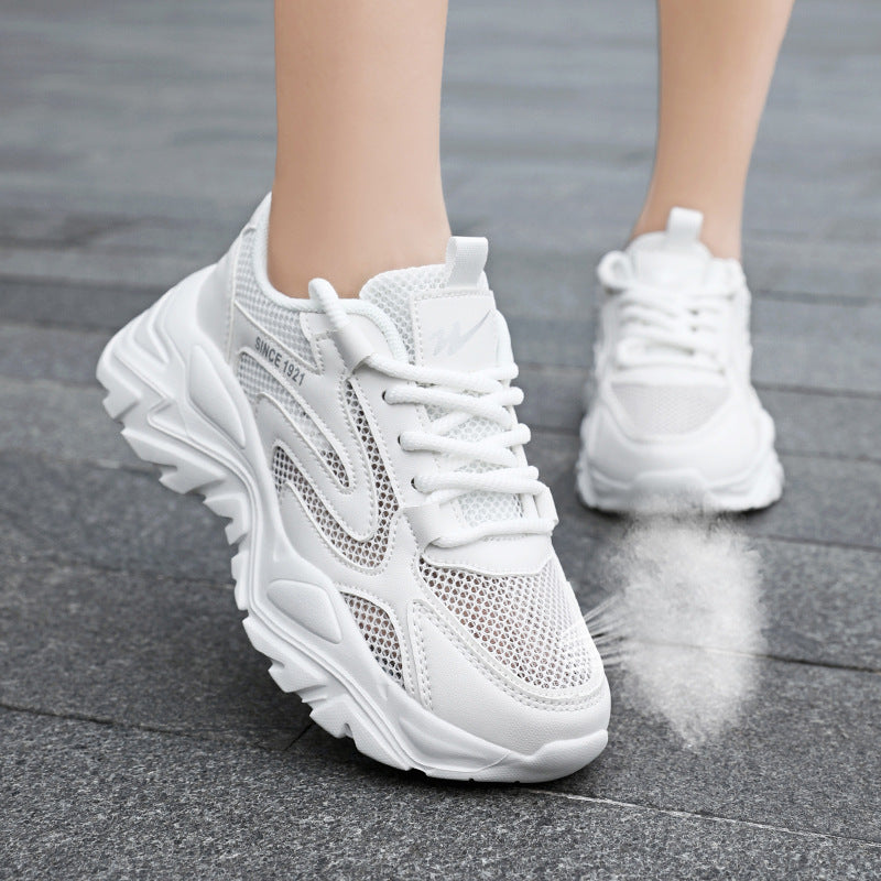 Damen Lauf- und Freizeitschuhe mit atmungsaktivem Mesh-Obermaterial und stoßdämpfender Sohle R&B