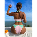 Damen Triangel-Bikini mit glamourösen Edelstahl-Details R&B