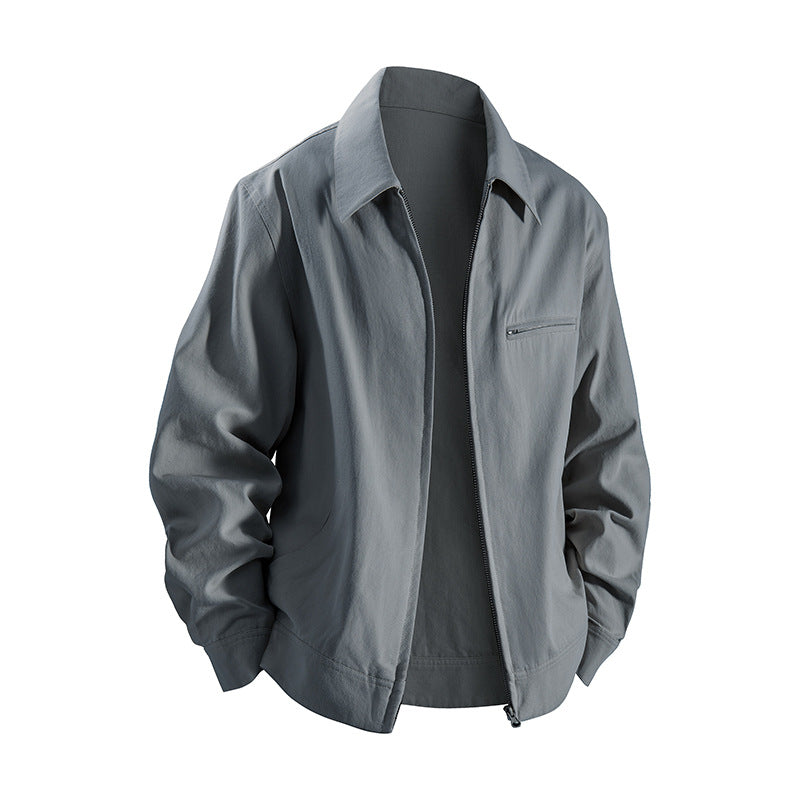 Herren lässige Übergangsjacke mit praktischen Taschen und modernem Schnitt R&B