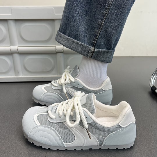 Damen Sportliche Sneakers mit atmungsaktivem Mesh-Obermaterial und flexiblem Sohlenprofil R&B