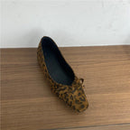Damen elegante Ballerinas mit modischer Schleifenverzierung R&B