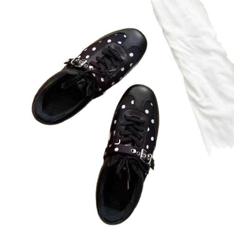 Damen sportive Sneakers mit einzigartigem Punktedesign und stabiler Sohle R&B