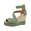 Damen Wedge-Sandalen mit elegantem Schnitt und modischen Riemen R&B