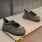 Damen modische Chunky Sneakers mit rutschfester Sohle und atmungsaktivem Obermaterial R&B