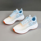 Damen Sportliche Laufschuhe mit atmungsaktivem Mesh-Obermaterial und dämpfender Sohle R&B