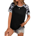 Damen Raglan-T-Shirt mit Camouflage-Details R&B