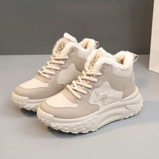Damen High-Top Sneakers mit kuscheligem Warmfutter und rutschfester Sohle R&B