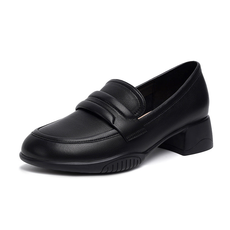Damen Elegante Mokassins mit modischem Design und komfortablem Blockabsatz R&B