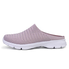 Damen nan gestrickter Schlupf-Clog mit stoßdämpfender EVA-Zwischensohle und ergonomischer Fersenstütze R&B