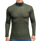 Herren feiner Rollkragenpullover aus strukturiertem Strick R&B