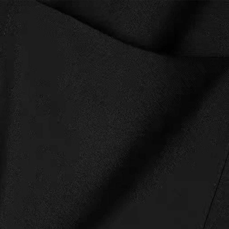 Satinrock Schwarz Damen Midi mit seitlichem Schlitz
