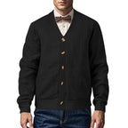 Herren Strickjacke mit strukturierter Oberfläche und praktischen Taschen R&B
