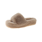 Damen Fleece-Hausschuhe mit luxuriösem Plüsch und weichem Fußbett EB