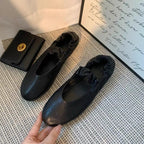 Damen Ballerinas mit elastischem Riemen und weichem Innenfutter R&B