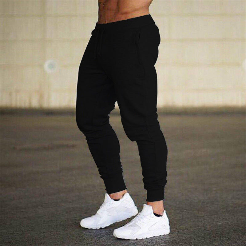 Herren nan eng zulaufende Jogginghose Baumwollmischung mit Bündchen und Kordelzug R&B