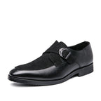 Herren elegante Mokassins mit modischer Schnalle R&B