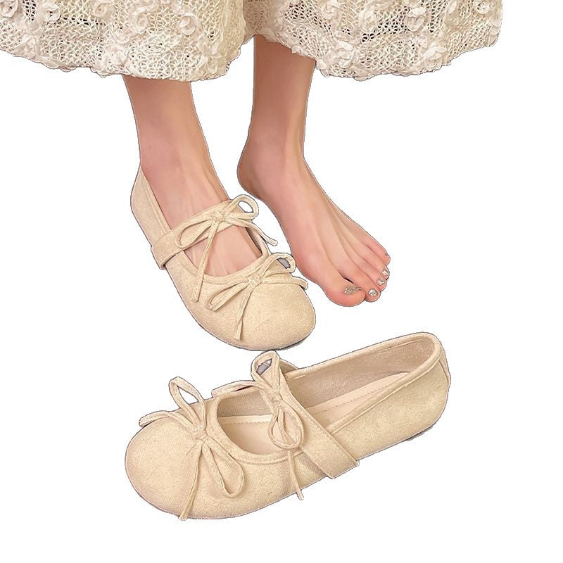 Damen Ballerinas mit elegantem Schleifendetail und komfortabler Polsterung