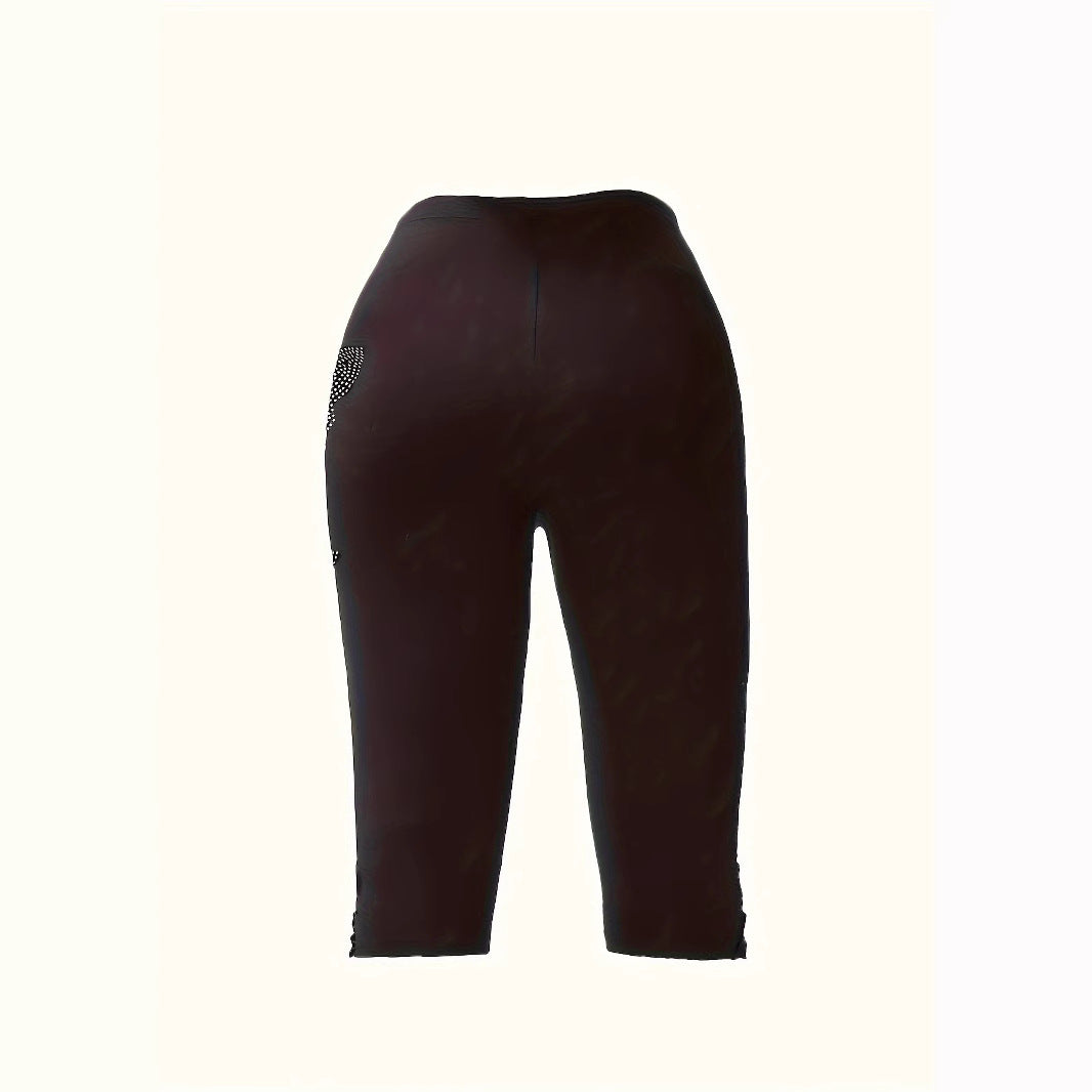 Damen Leggings mit verzierten Schmetterlings-Motiven und Spitze R&B