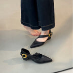 Damen elegante Slingback-Pumps mit modischem Riemchen und stabiler Sohle R&B