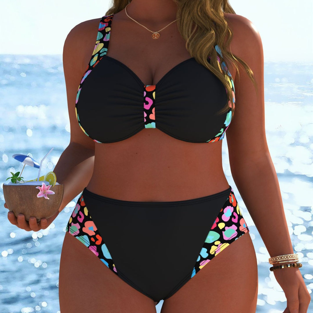Damen Bikinis mit festem Halt und modischen Mustern R&B