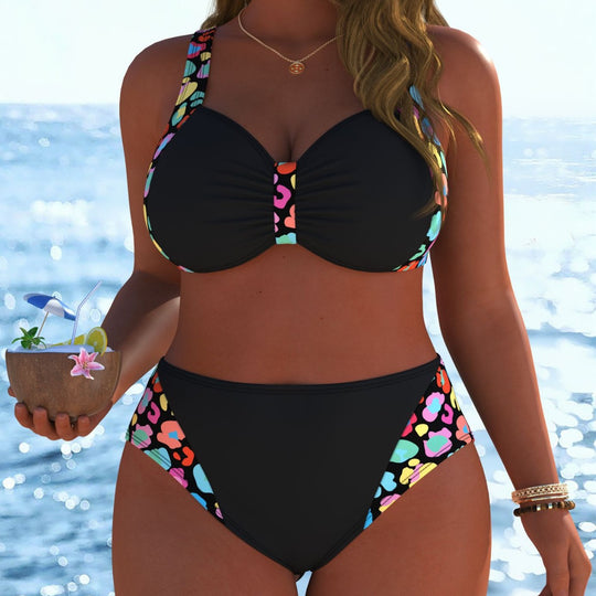 Damen Bikinis mit festem Halt und modischen Mustern R&B