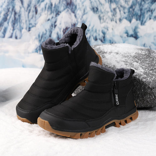 Damen Winterstiefel mit kuscheligem Futter und rutschfester Profilsohle R&B