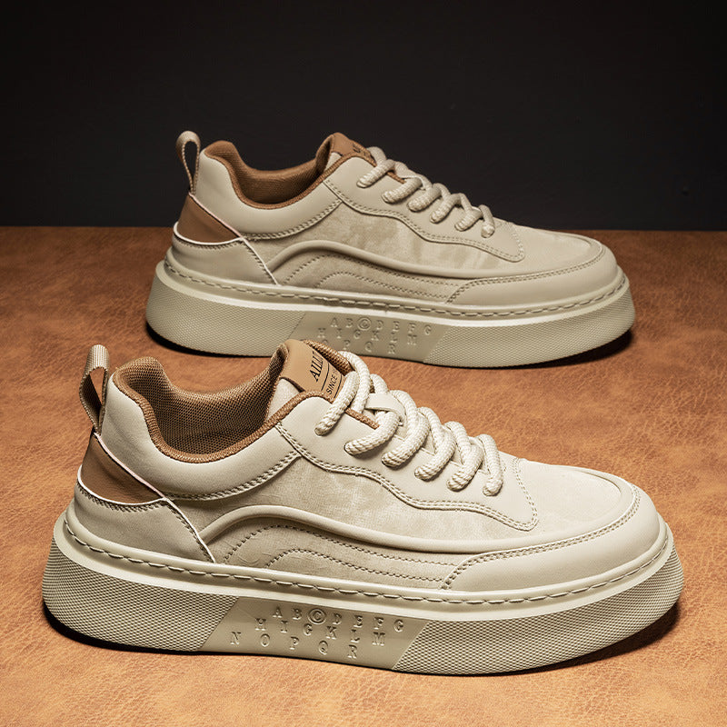 Damen Sportliche Leder Sneakers R&B