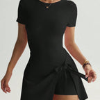 Damen Sportliches Wickel-Kleid R&B