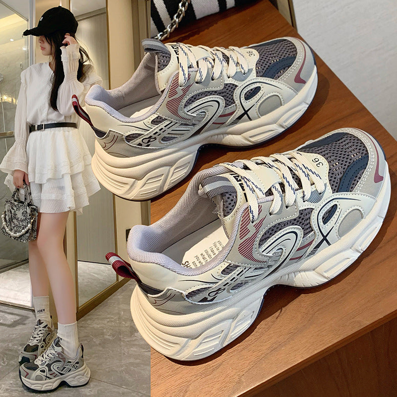 Damen Sportliche Sneakers mit ergonomischer Dämpfung und atmungsaktiven Mesh-Einsätzen R&B