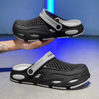 Herren Atmungsaktive Clogs mit verstellbarem Riemen R&B