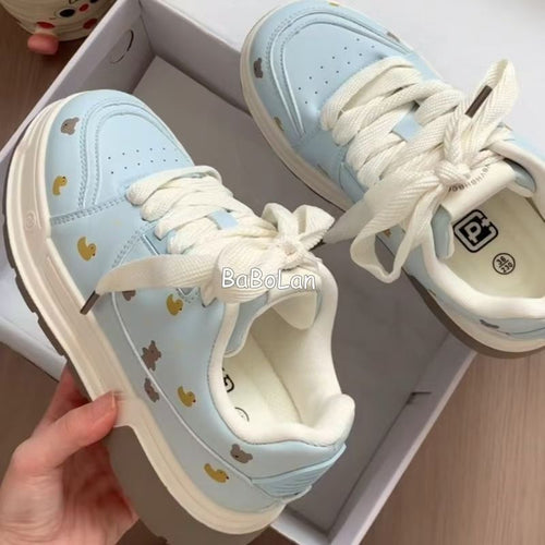 Damen Sneaker mit tierischen Motiven und bequemer Dämpfung R&B