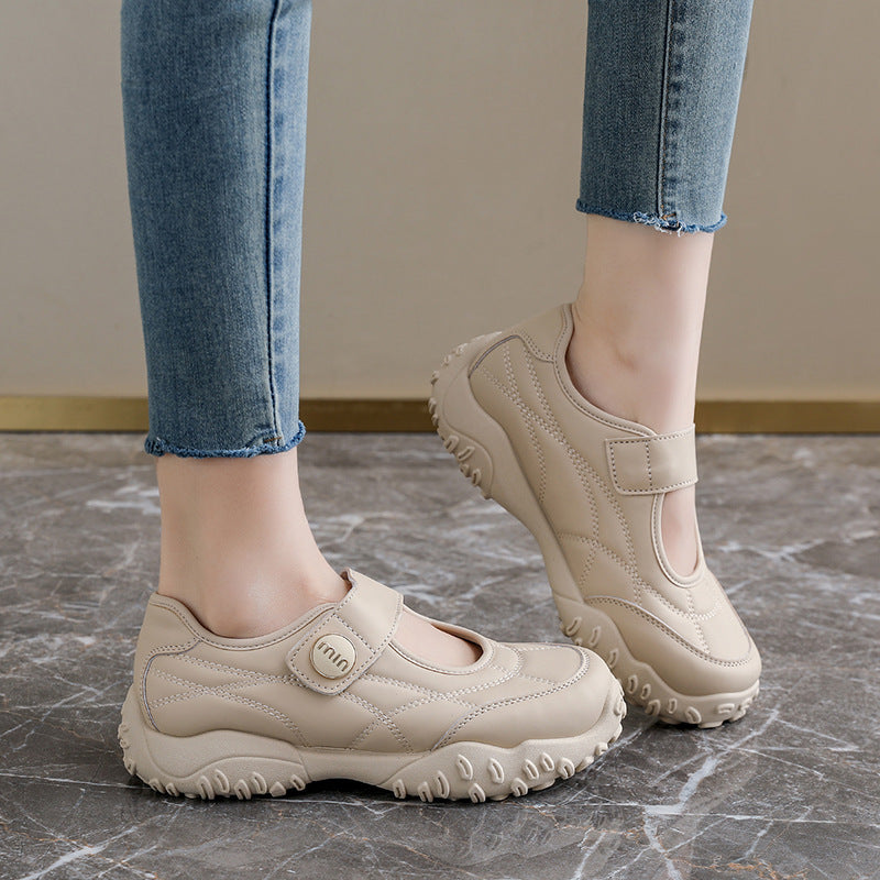 Damen praktische und modische Freizeit-Schuhe mit verstellbarem Klettverschluss R&B