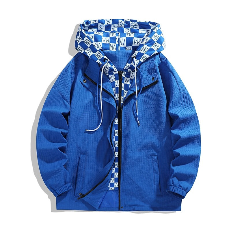 Damen leichte Funktionsjacke mit verstellbarer Kapuze und atmungsaktivem Innenfutter R&B